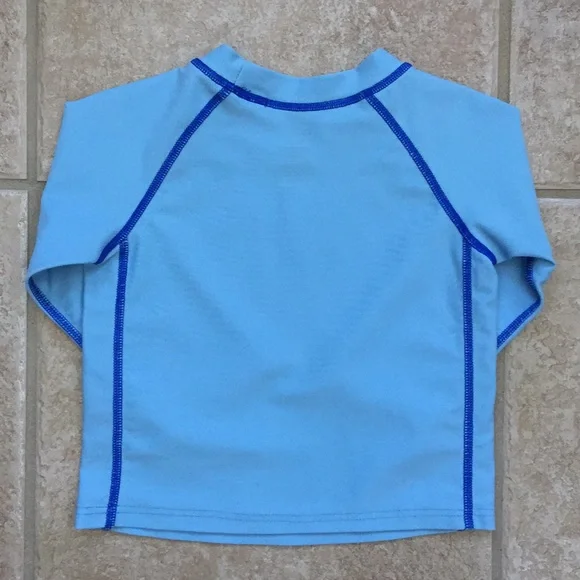 I Play Boys Rash Guard and Turtle Swim Trunks - Picture 4 of 8